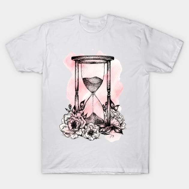 Floral Hourglass T-Shirt by Akbaly